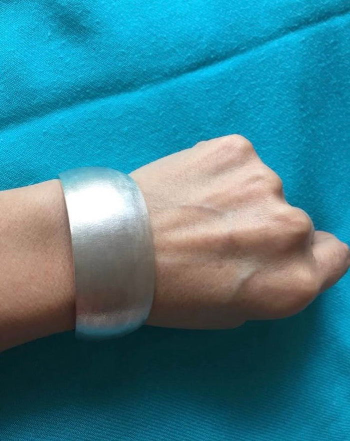 950 Silver Wide Bangle Bracelet