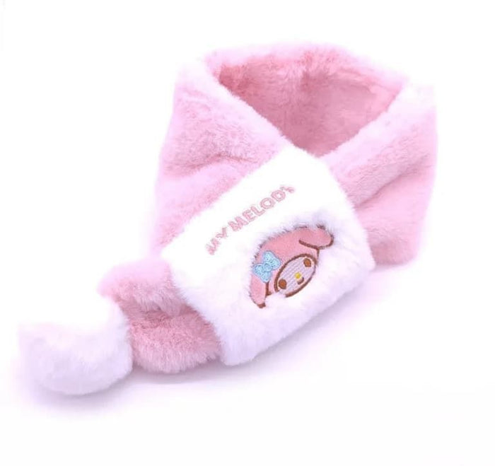 Pink & Purple Character Fur Scarves
