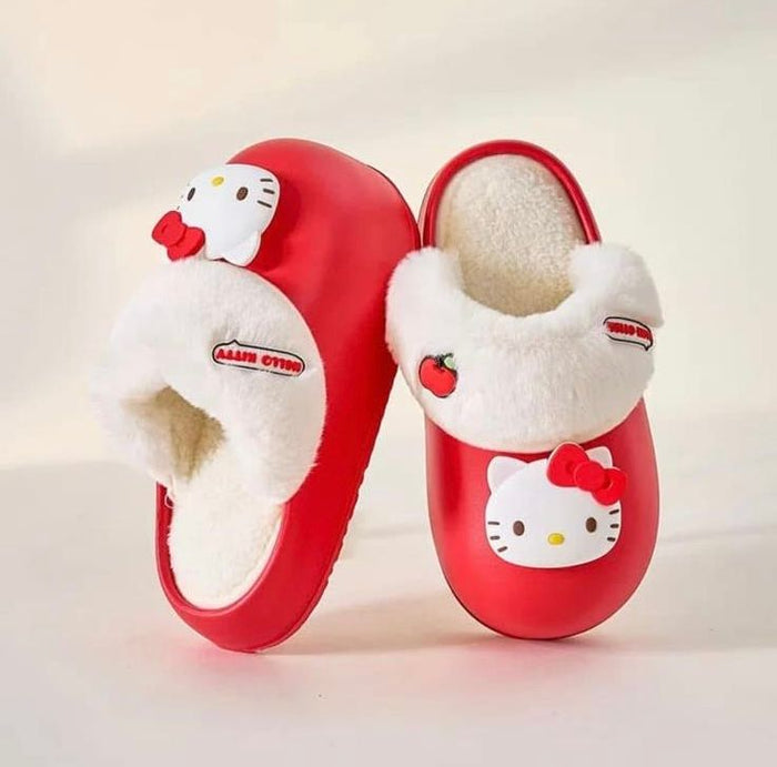 Red Character Fuzzy Foam Slipper