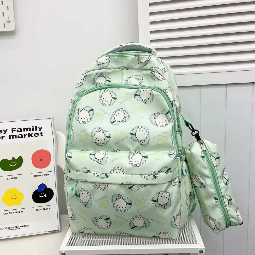 Large Cartoon Face Pattern Backpack Only