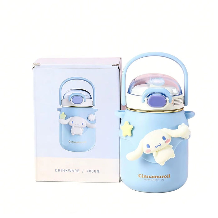 Small Round Water Bottle Character Charms