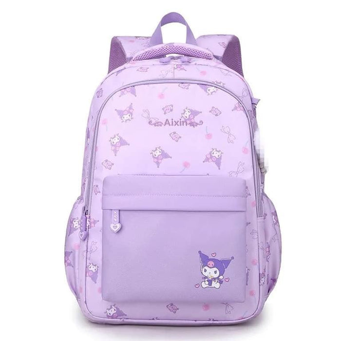Spacious Purple Backpack With Insulation For School
